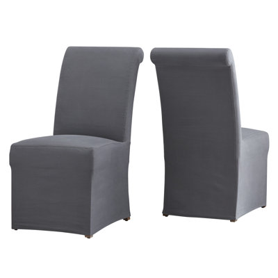 Chaise parsons rembourrée en coton Sela