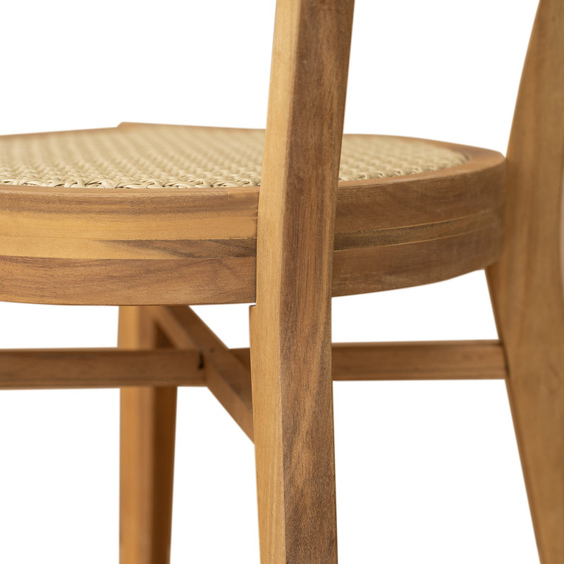 Eastmane 8-Person Modern Coastal Sustainable Acacia Wood Outdoor Dining Set With Pe Wicker Chairs