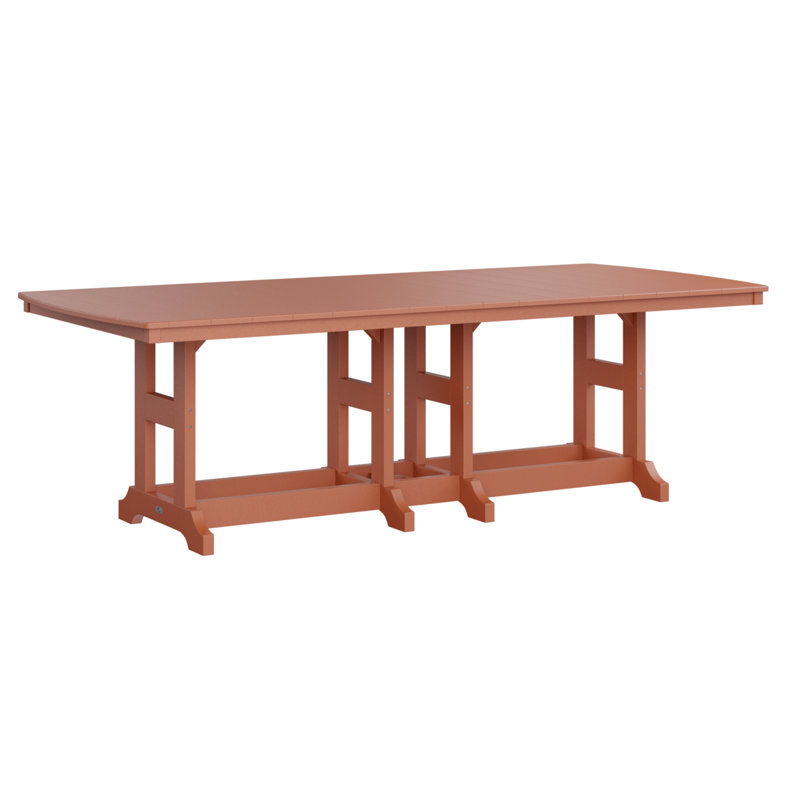 Berlin Gardens Garden Classic 96″ Rectangular Dining Table, 30.87" H x 96" W x 44" D, Mango Orange