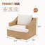 Chaise d'extérieur pivotante en rotin avec coussins
