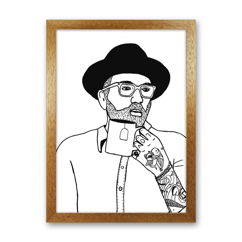 Dallas Green by Carissa Tanton - Print, 46cm H x 34cm W x 3cm D, Oak Framed