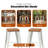 Upholstered Seat Stools with Metal Frame-10508795-10508743-5260182