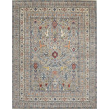 Transitional One-of-a-Kind Rectangle 9'2" X 12'3" Hand Knotted Area Rug