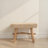 Sophie Woven Mendong and Teakwood Stool, Natural-2115968762