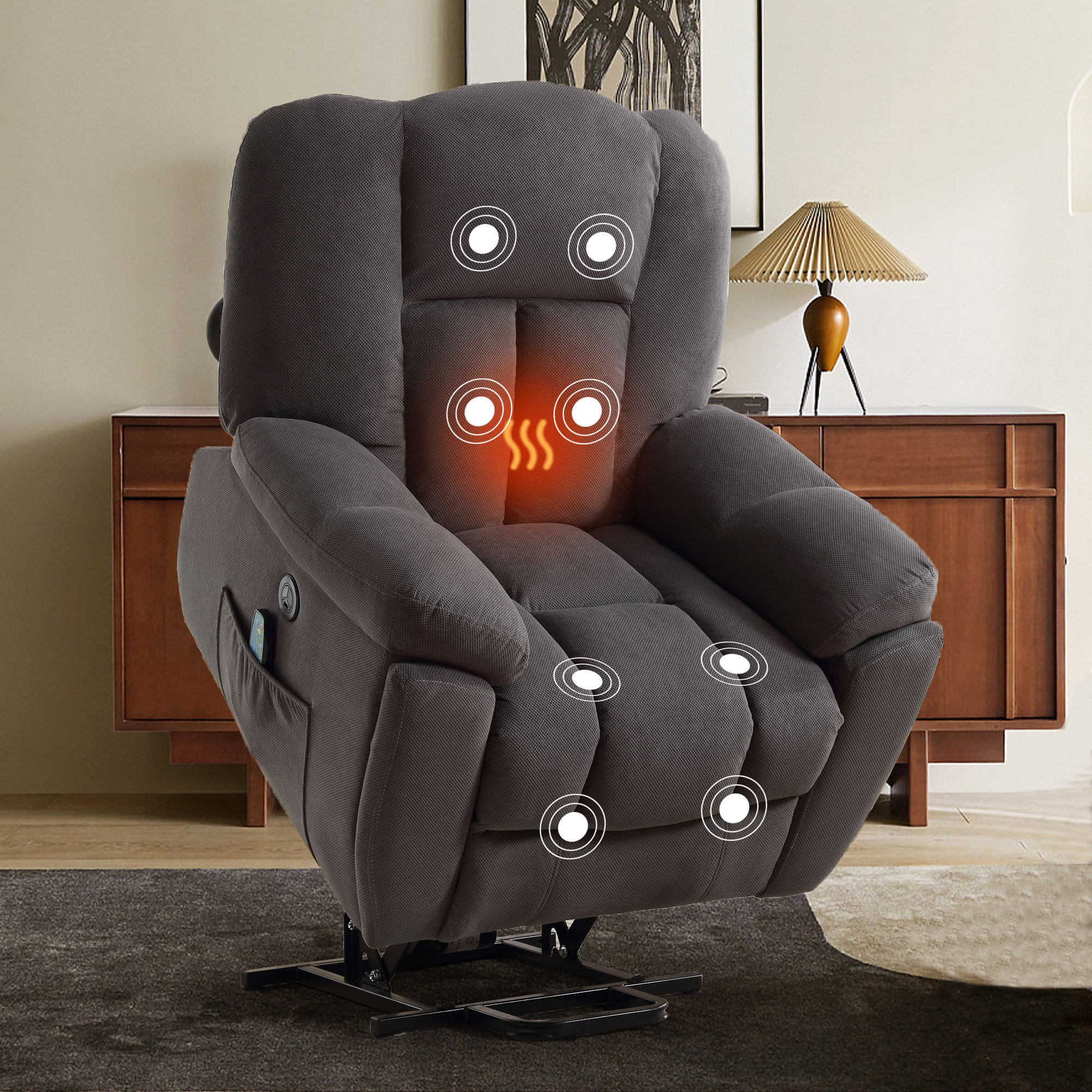 Infinite position power recliner hot sale