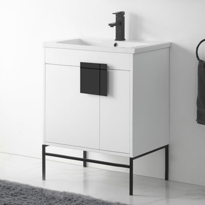 Maisie 30'' Single Bathroom Vanity with Ceramic Top