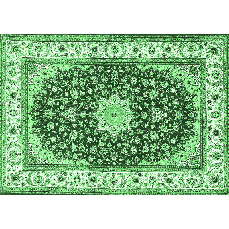 Tapis traditionnel vert émeraude 3538