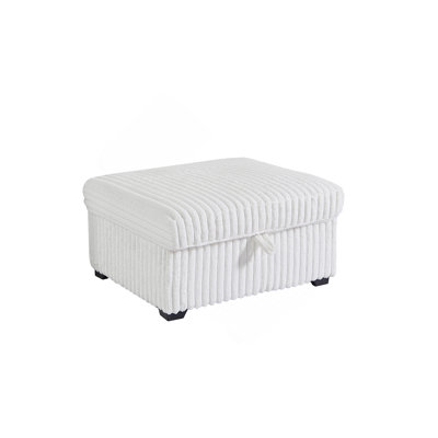 Repose-pieds carré capitonné surdimensionné avec boîte de rangement Living Room