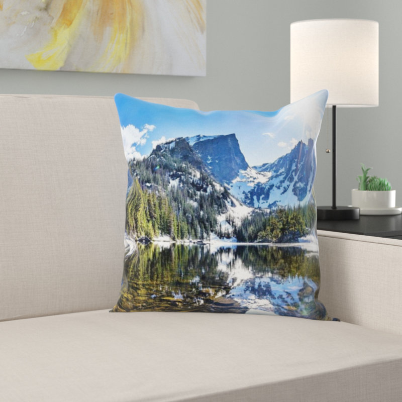 Coussin décoratif paysage