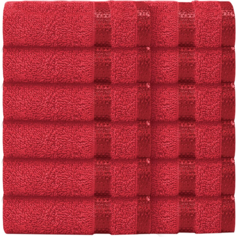 Milven Premium Face Cloth, Red