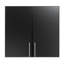 Armoire de rangement Waco de 32 po de largeur avec 1 tablette réglable, garage, armoire de salle de bain, garde-manger, P 12 po x l 32 po x H 30 po, noir-1576498574