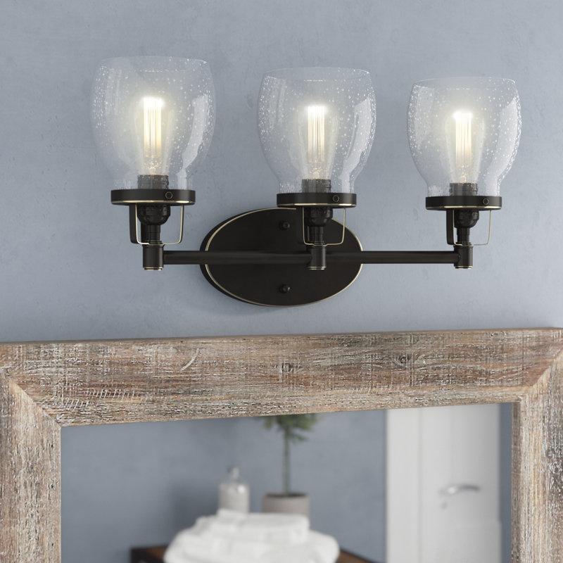 Shameka 3 - Light Dimmable Vanity Light, Midnight Black, No