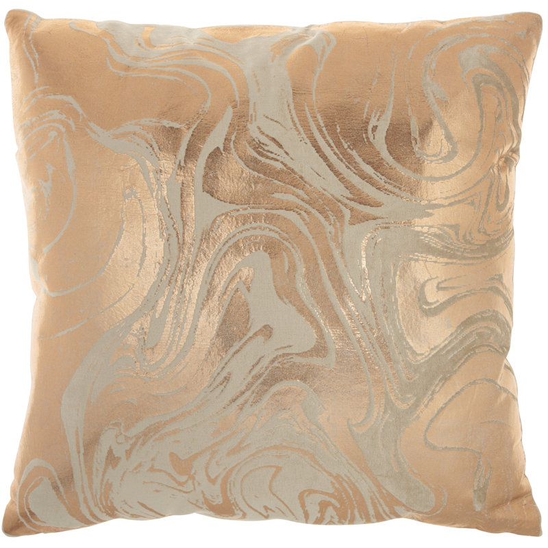 Abstract Cotton Throw Pillow