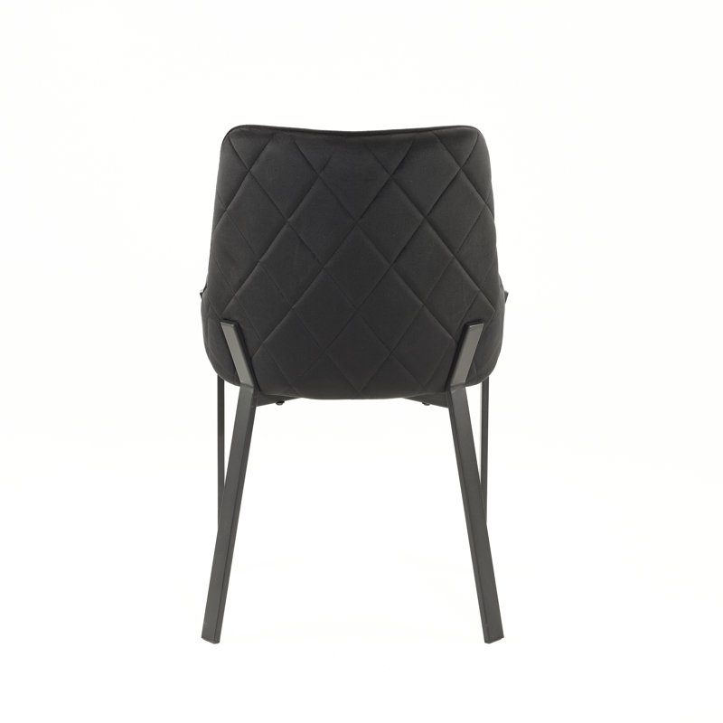 Axana Upholstered Dining Chair, Black