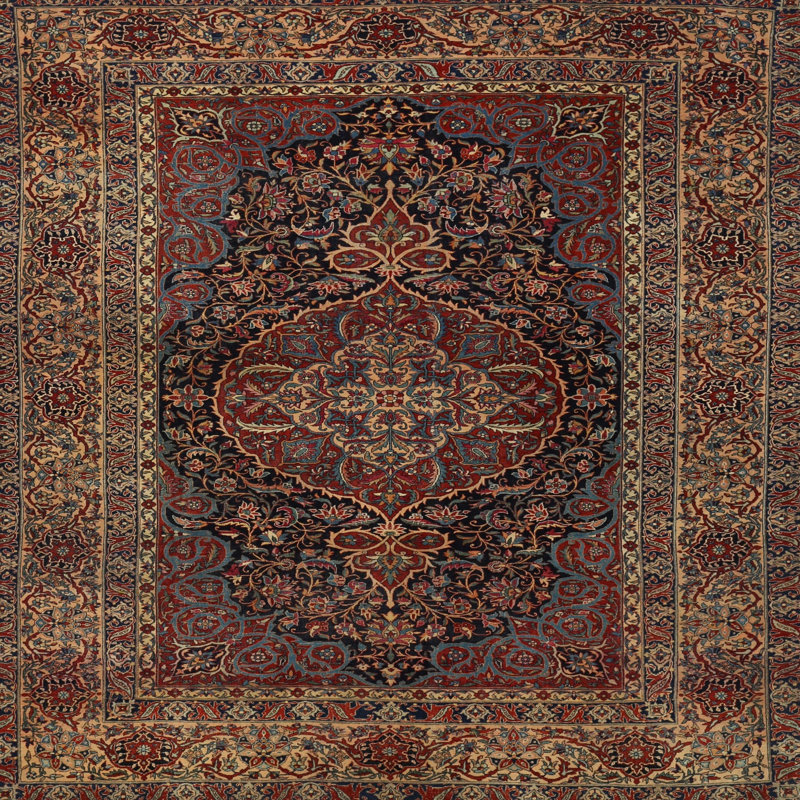 Manasi Oriental Indoor Rug, Square 5'