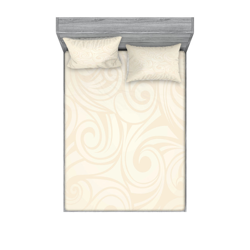 Ensemble de housse de coussin et de taie décorative ivoire Ambesonne, crème