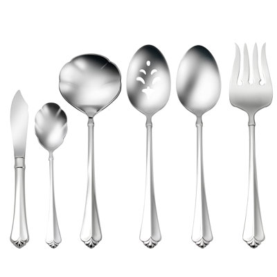 Oneida Juilliard 6 Piece Flatware Serving Set, 18/10 Stainless Steel