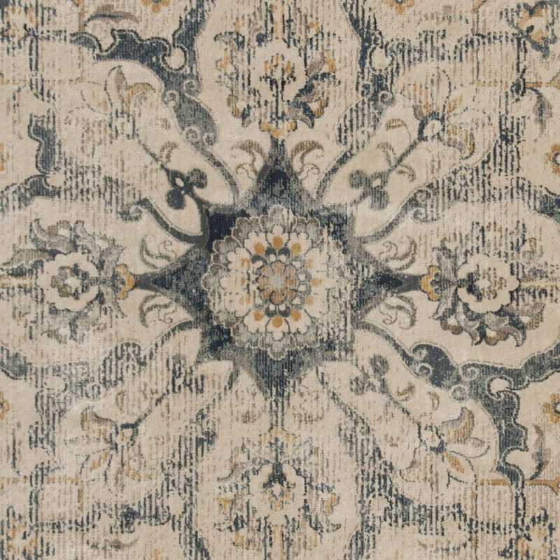 Gillespie Floral Viscose 99cm X 140cm Area Rug