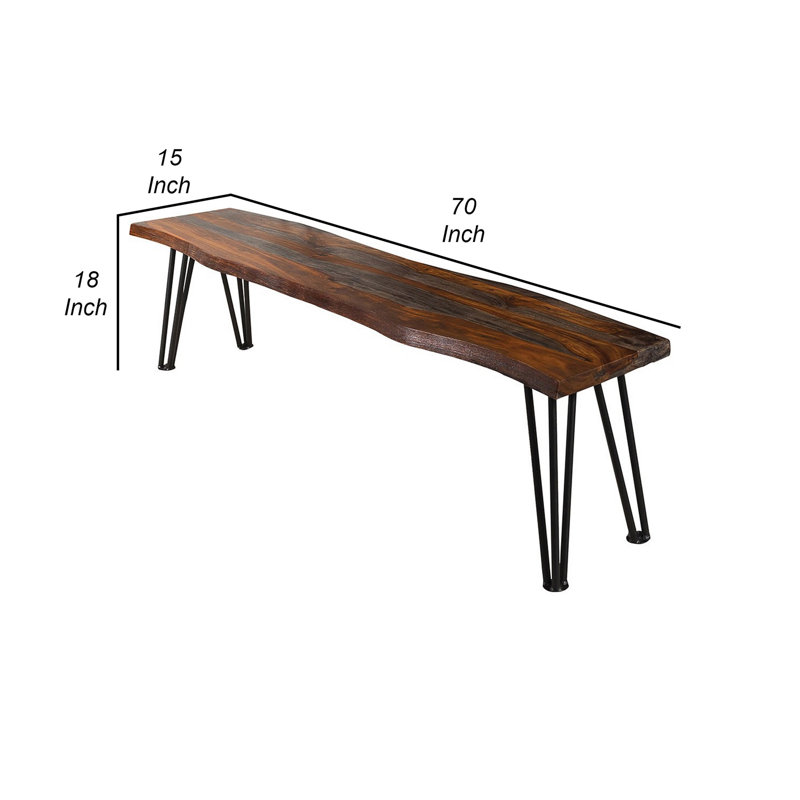 Banc en bois Javahn