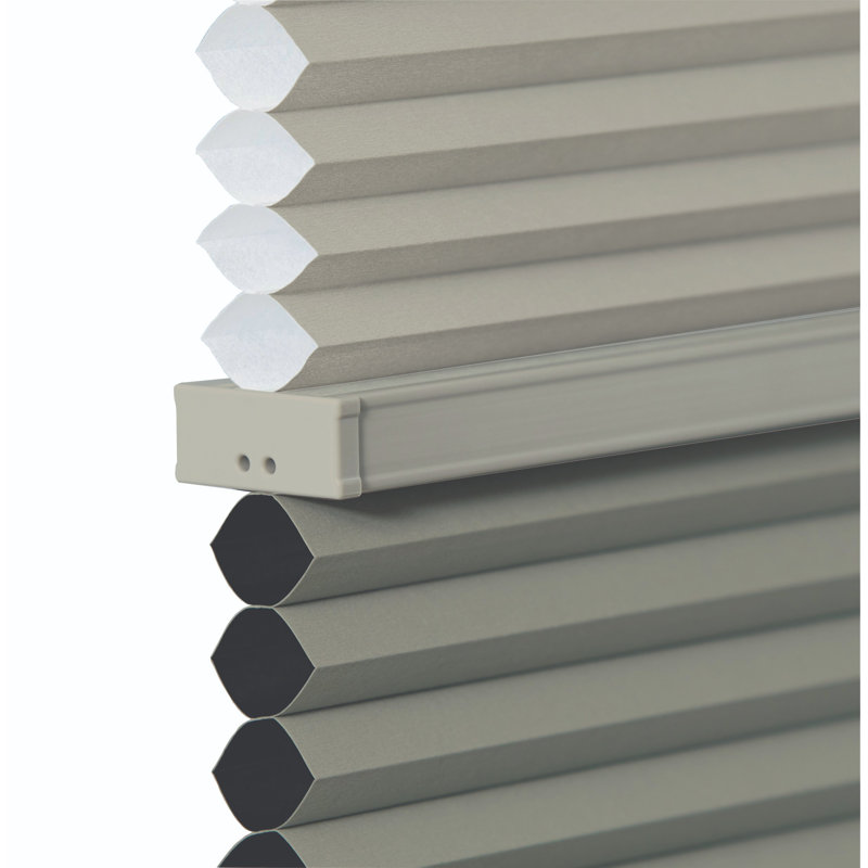 Store cellulaire sans cordon jour / nuit, cellule simple 9/16 po, Gris, L 42,5 po x L 72 po