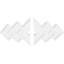 Médaillon de plafond contemporain en PVC de qualité architecturale, l 32 po x H 21 3/8 po x P 3 po x P 10 po x P 1 po-36077504