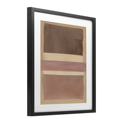 Fun with Neutral Hues Framed Print Under Glass, design by Nina Jacobs