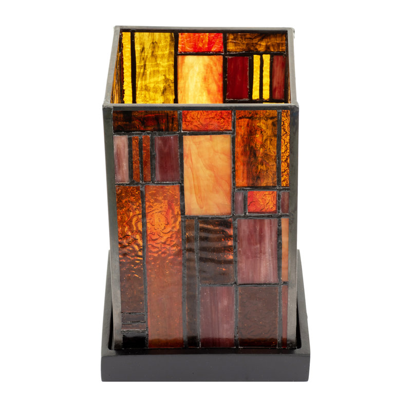 Metal Table Lamp, Orange