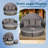 All-Weather 5-Piece Outdoor Daybed Conversation Sets with Retractable Canopy and Hidden Table-2076805672