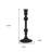 10" Black Glass Tabletop Taper Candlestick