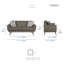 Ensemble de salon moderne en microfibre 2 pièces Dmitri avec coussin de dossier capitonné et coussins de siège réversibles-1103048182