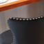 Velours pivotant noir moderne Jarrod
