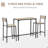 Sedley 2 - Person Four Leg Dining Set