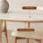 Creamy style simple rectangular dining table sets-104371186