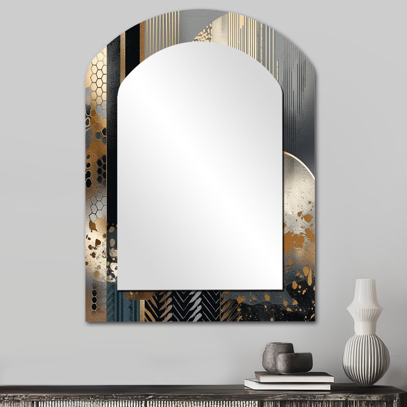 Miroir mural Shapes And Lines, 34 po x 25 po