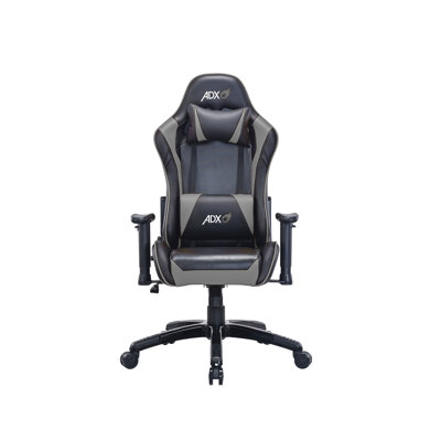 Fauteuil de jeu à haut dossier avec appui-tête et coussin lombaire