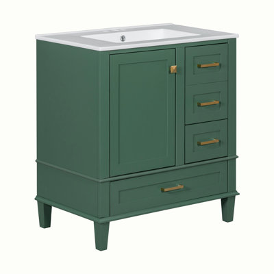 Modern Bathroom Cabinet with Sink Combo Set