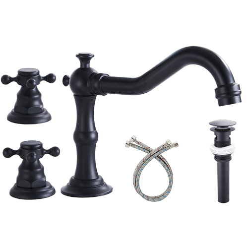 feitigo Widespread Faucet 2-handle Bathroom Faucet with Drain Assembly ...