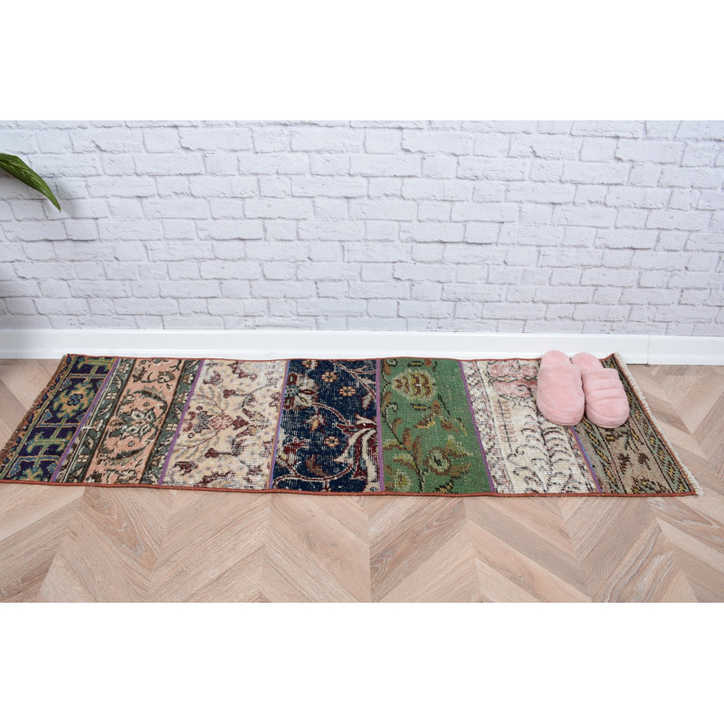 Tapis de couloir turc rétro avec des motifs complexes pour une décoration intérieure élégante