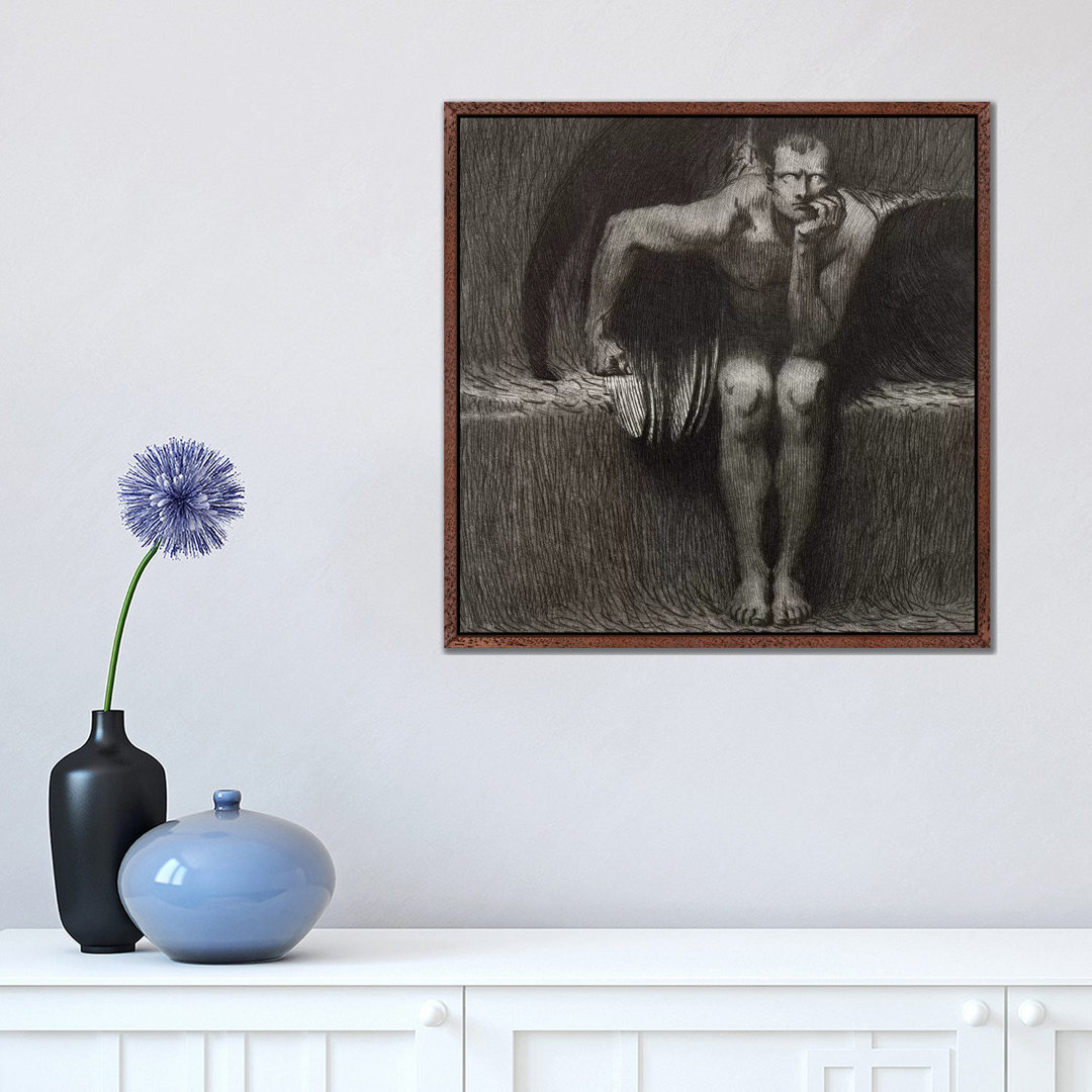 Lucifer, 1892 by Franz Von Stuck - Painting on Canvas