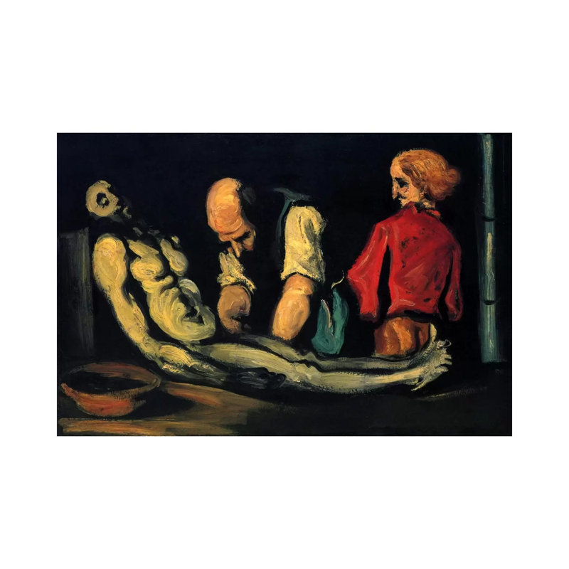 Preparation For The Funeral (The Autopsy) by Paul Cezanne - Wrapped Canvas Painting, 20.32 cm H x 30.48 cm W