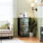 4 Drawer Dresser for Bedroom, Narrow Chest of Drawers, Wooden Top and Study Iron Frame 18"x37.5"-(WxH)
