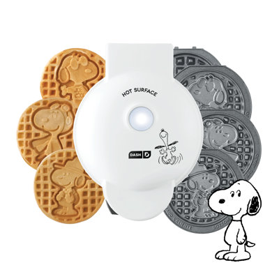 Dash Peanuts® X  Snoopy Multimaker Mini System, 4 Plates In White