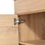 Meuble-lavabo simple 30,09 po avec plateau en céramique Tieria