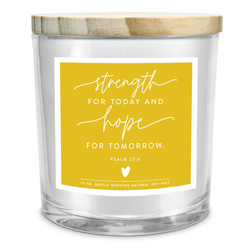 Fresh Scented Jar Candle with Glass Holder