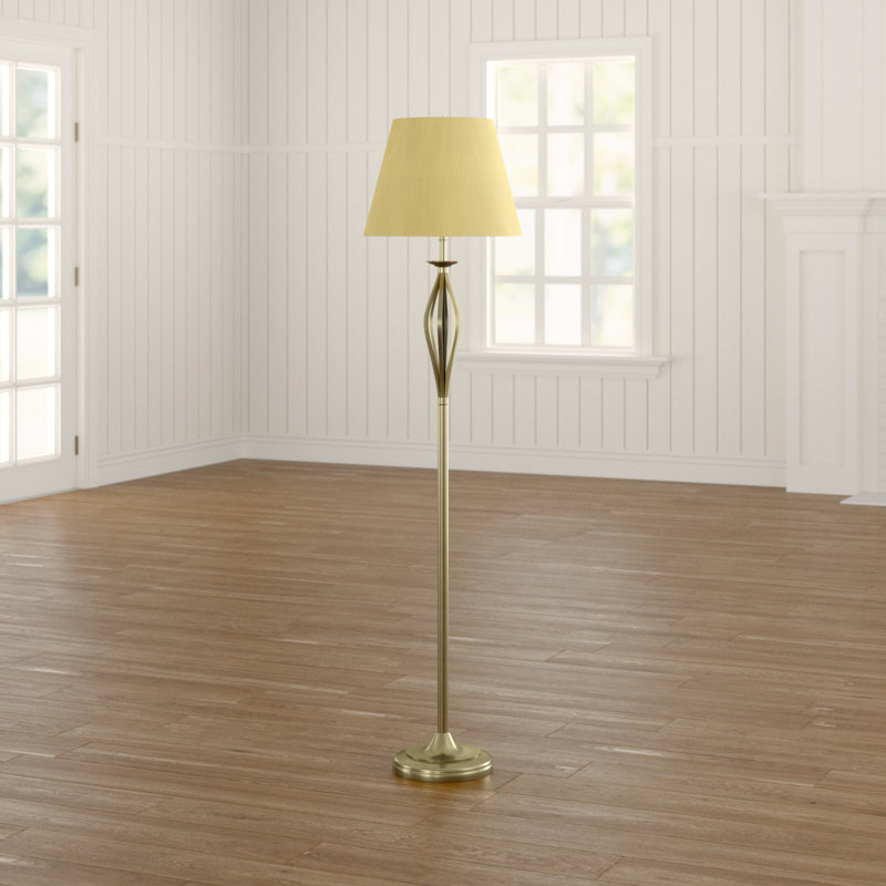 Briargate 160cm Traditional Floor Lamp Set, Antique Brass / Gold