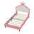 PU Leather Princess Bed with Tufted Headboard-106762666