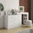 Vanity Desk With Mirror And Lights, Makeup Vanity Table With Flip-Top Tabletop And Storage 7 Drawers, 9 Compartments, 3 Shelves, 3 Color Modes Adjustable Makeup Table For Bedroom,White (N733P279096K)
