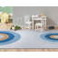 Tapis bleu moderne Asusena-69876027