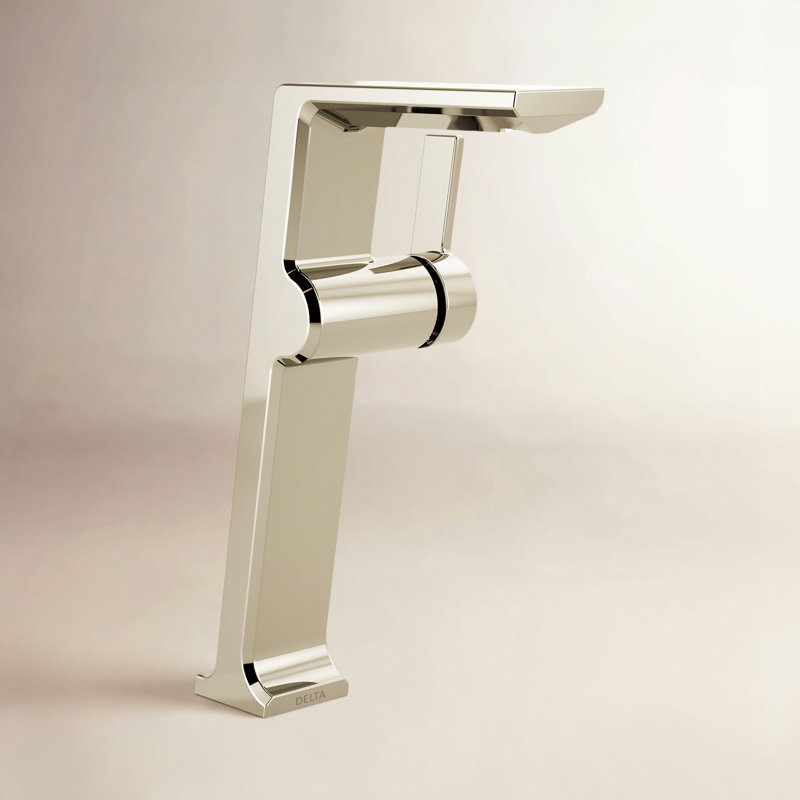 Robinet pour salle de bain à trou unique avec assemblage de drain et technologie Diamond ™ Seal, Nickel poli