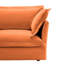 Orange avec coussins moelleux, conception naturelle, tissu respirant et assemblage facile à suivre avec coutures détaillées en mousse haute densité, housses amovibles, sièges spacieux